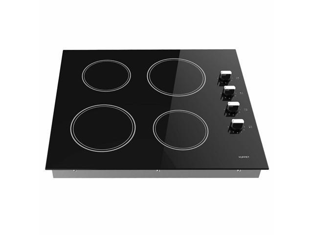 24 Inch Electric Induction Cooktop Smooth Surface With 4 Burners