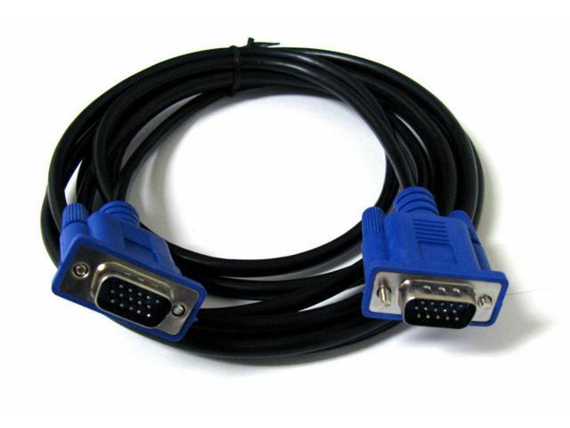 50ft HD15 SVGA VGA Monitor Cable M/M Male To Male PC Laptop TV 