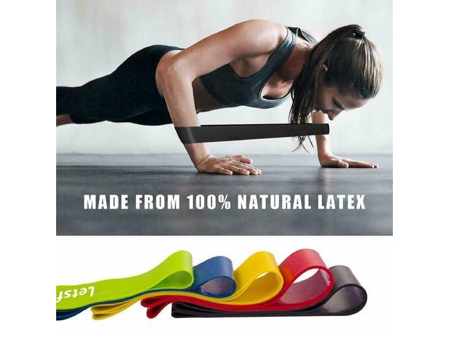 Fitness Resistance Band Rope Tube Elastic Exercise for Yoga Pilates Workout RX 