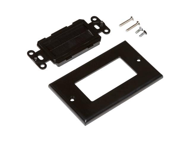 Buyer's Point Brush Wall Plate Cable Pass Through Insert for Wire Decora Style 