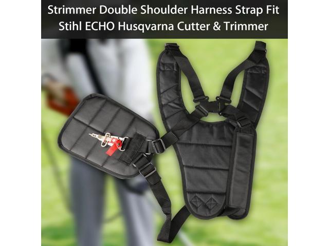 28'' Trimmer Double Shoulder Strap Universal Harness Weed Eater Grass Edger Belt 