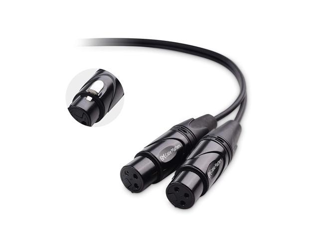 Cable Matters XLR Splitter Cable Female to 2 Male XLR Y Cable 18 Inches 