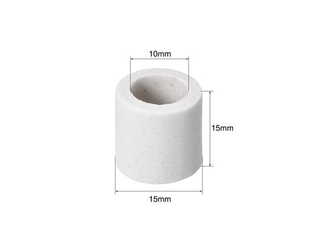 uxcell 10mm Dia Ceramic Insulation Tube Single Bore Alumina Porcelain High  Temperature Insulator Pipe for Heating Element 10 Pcs 