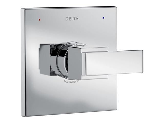 Delta Faucet Ara 14 Series Single-Function Shower Handle Valve Trim Kit, Chrome T14067 (Valve Not Included)