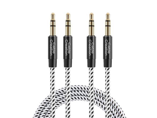 MP3 Player Headphones Car/Home Stereo Tablets 3.5mm Audio Cable CableCreation 1.5 Feet 90 Degree 3.5mm Male to Male Auxiliary Aux Cable Compatible with Phones 