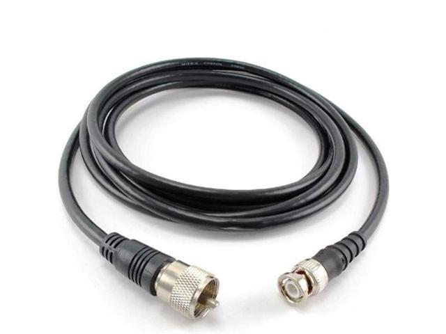 Cablesonline 10ft Rg8x Coax Uhf Pl259 Male To Bnc Male Plug 50 Ohm Antenna Ham Radio Cable R 5252