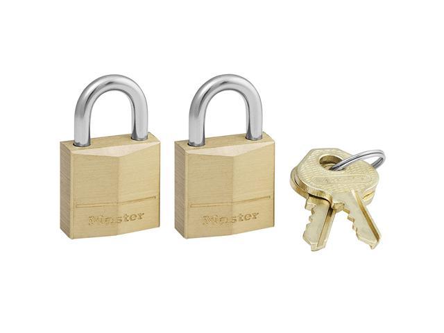 Master Lock 576DLHPF Solid Brass Padlock 2-Inch Shackle 1-3/4-Inch 