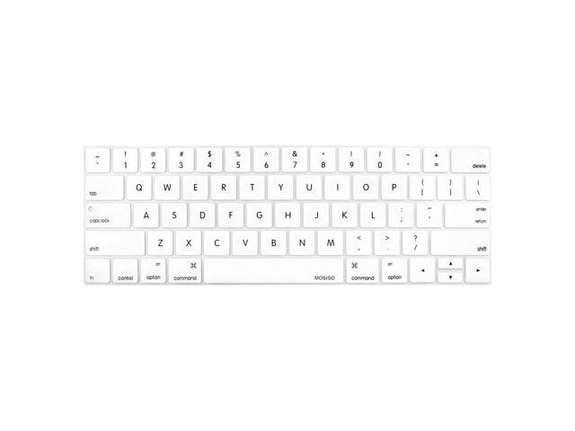 WHITE Keyboard Skin for Macbook Pro 13" 15" With Touch Bar RELEASE 2016 