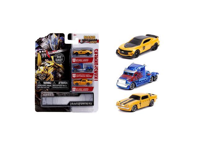 Jada Toys Transformers Nano Hollywood Rides 2016 Chevy Camaro Bumblebee,  Western Star 5700XE Optimus Prime and 1977 Chevy Camaro Bumblebee, 