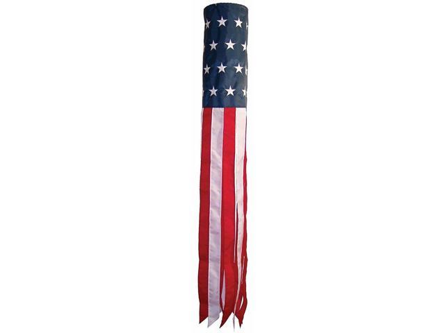 60" Embroidered U.S USA American Flag WindSock FAST USA SHIPPING 