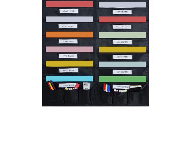 Godery Door Hanging File Organizer/Folder Pocket Chart 6 Tool 20 Pocket 
