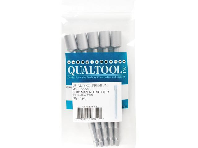 Qualtool Premium MSHL1/4 Magnetic 1/4-Inch Hex Long Nutsetter 
