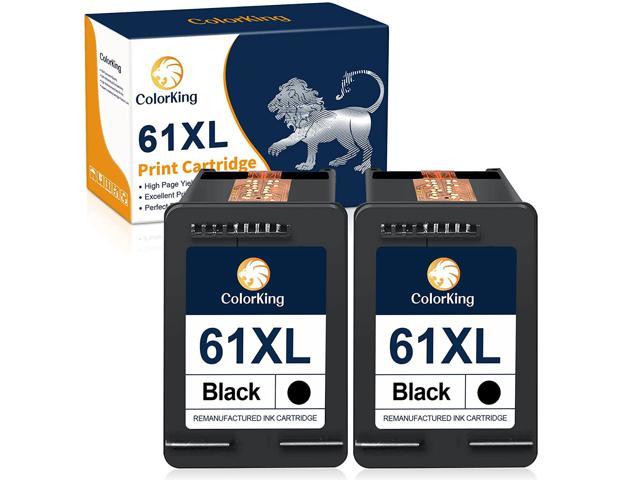 COLWOD Re-Manufactured 61 Ink Cartridge Replacement for HP 61 61XL Combo Pack uses for HP Envy 4500 5530 DeskJet 1000 1010 1510 1512 3050A 3052A Officejet 2620 4632 Printer 1 Black+ 1 Tri-Color