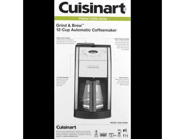 Cuisinart DGB-550BK Grind & Brew Automatic Coffeemaker, 12 Cup, Black