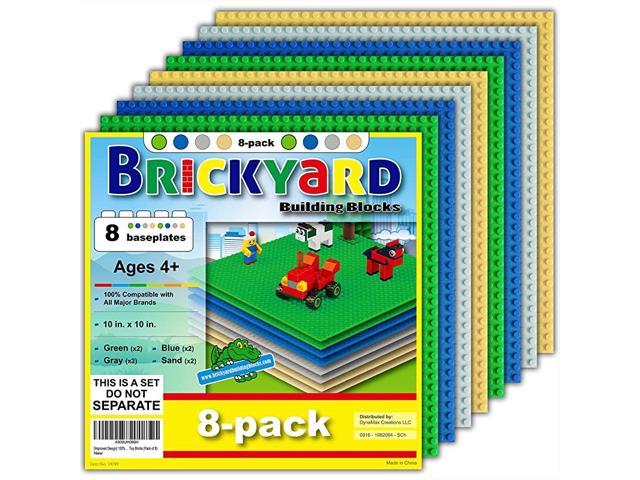 4 Sand Baseplates 10 x 10 Large Thick Base Plates for Buil... Improved Design 