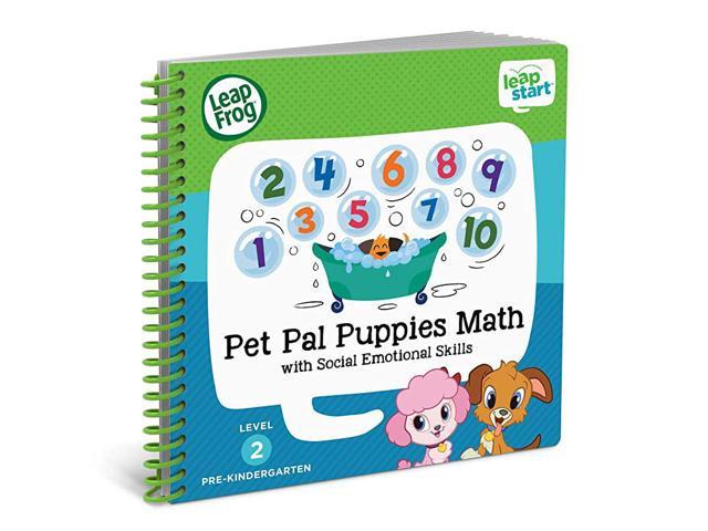 LeapFrog LeapStart Pre-Kindergarten Activity Book Pet Pal Puppies Math and Social Emotional Skills 