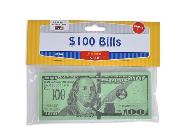one hundred dollar play bills set of 50 100 paper bills