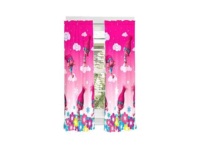Kids Window Curtain Panels Drapes Set 82 x 63 Trolls
