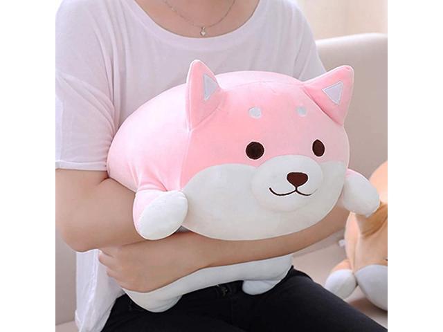 pink corgi plush