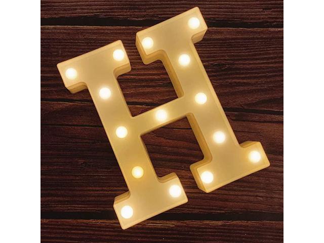 LED Marquee Letter Lights Alphabet Light Up Sign for Wedding Home Party Bar E 