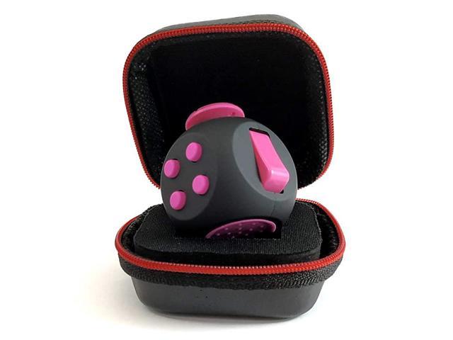 Black & Pink Stress Relief Toy PILPOC theFube Fidget Cube Premium Quality Fidget Cube Ball with Exclusive Protective Case