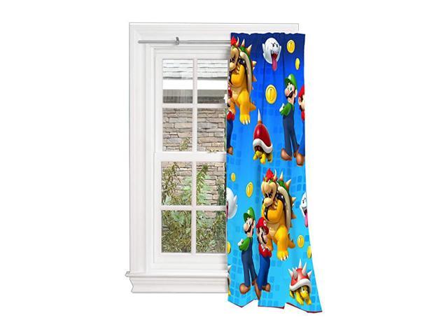 Super Mario Bedroom Curtain Single Panel Room Window Machine washable 42" x 63" 