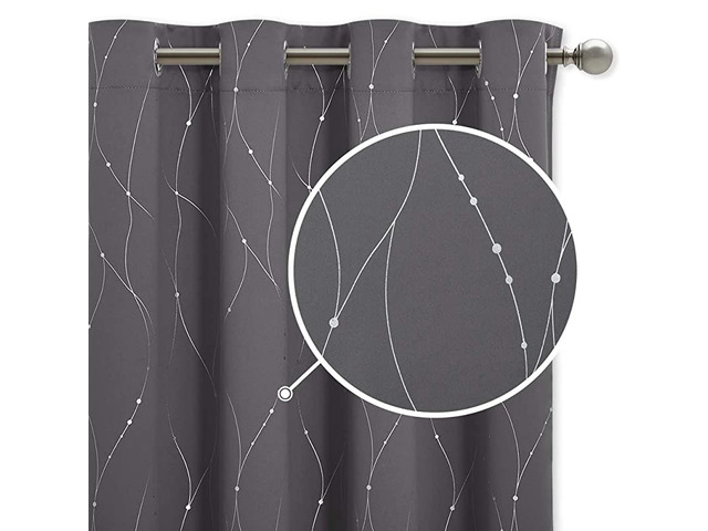 Sliding Door Blackout Curtains Heavy Duty Thermal Insulated Grommet Top