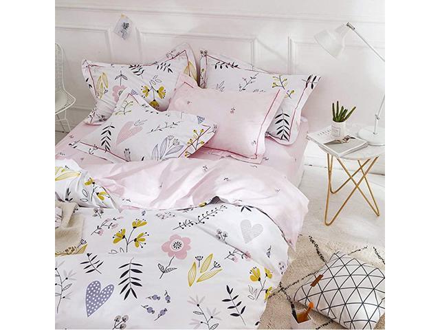 MOTNTD Floral Duvet Cover Twin Soft Cotton Bedding Set Twin Aesthetic  Shabby Chic Girls Flower Pattern Duvet Cover Set 3 Piece Breathable Garden  Botanical Comforter Cover with 2 Pillowcases - Yahoo Shopping