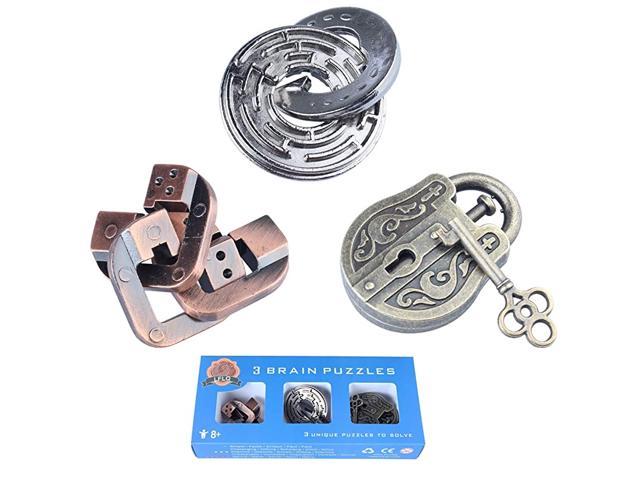 Metal Puzzle Jigsaw Puzzle Toy Teaser Unlock Toy Adult Intelligent Puzzle Lock 