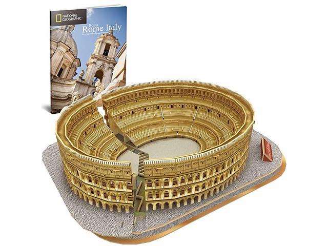 Free Ship 131-Piece New Roman Colosseum 3D Puzzle with Book 
