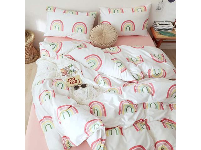 Baby Toddler Crib Twin Newegg, Rainbow Duvet Cover Twin Bed Size