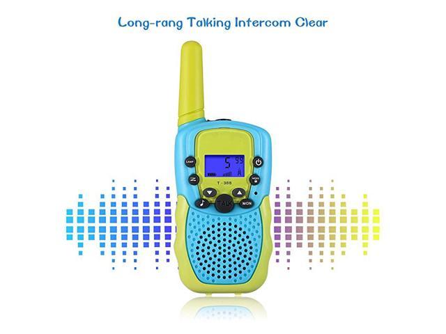Hiking Outdoor 3 Miles Range Childrens Walkietalkie Radio Toys Camping Selieve Toys for 312yearold Boys LCD Flashlights with Backlight 