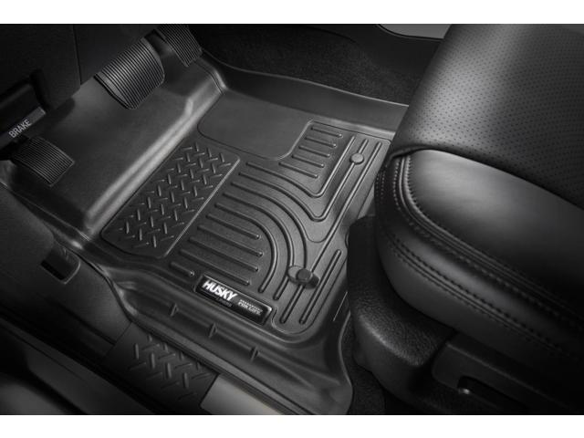 Husky Liners 98991 Black Front//Second Row WeatherBeater Floor Liners for Prius