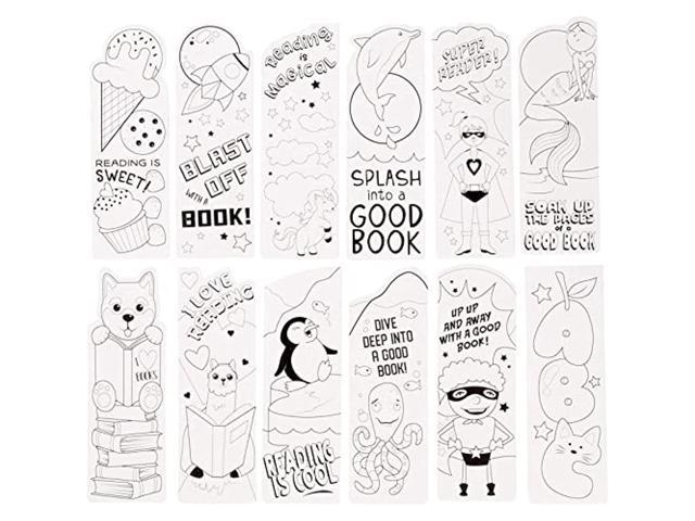 Printable Color Your Own Tween/Teen Bookmarks. Instant Digital Download. 4  DIY Coloring Bookmarks- Boba, Cactus, Rainbow, and Peace