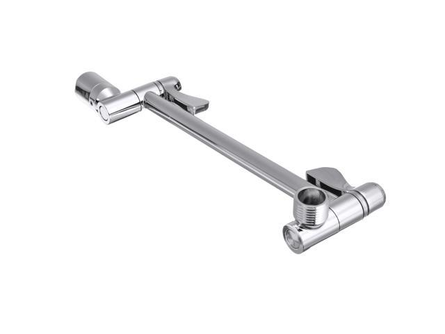 11" Solid Brass Height & Angle Adjustable Extension Shower Wall Arm Bathroom 