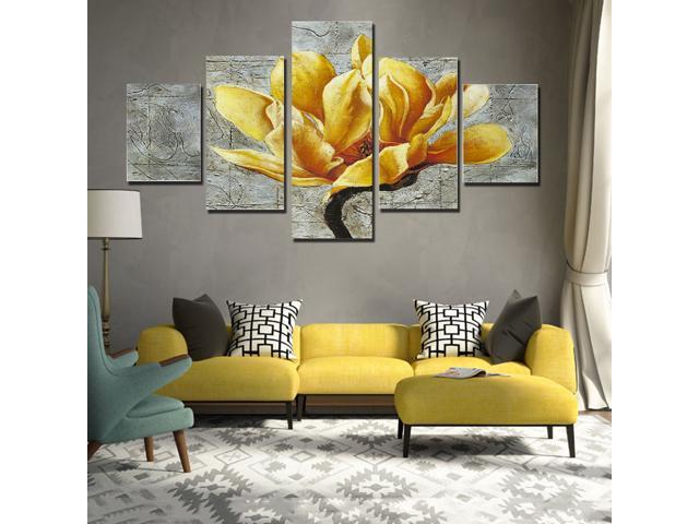 5pcs Unframed Modern Wall Art Oil Painting Print Canvas Picture Home Room Deco