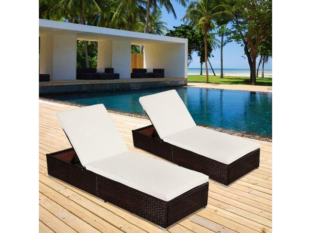 Set Of 2 Wicker Chaise Lounge Chair Rattan Pool Po Lounger Sunbed Brown Newegg Com - Wicker Chaise Lounge Chair Set Of 2 Set Of 2 Wicker Chaise Lounge Chair Rattan Pool Po Lounger Sunbed Brown Newegg Com - Wicker Chaise Lounge Chair Set Of 2