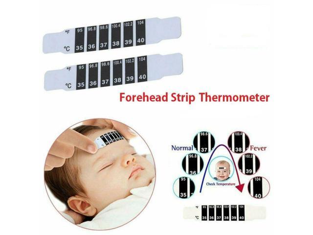 Care Kids Child Fever Test Tool Thermometer Head Temperature Forehead Strip 