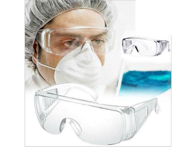 Protective Over Glasses Anti Fog Safety Goggles Work Lab Eye Protection US Stock
