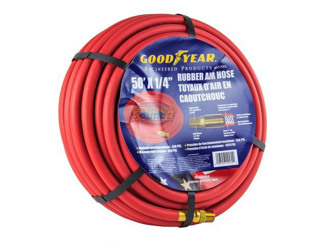 Good Year 15' x 3/8" 250 PSI Rubber Air Compressor Hose 12175 Goodyear USA Made 