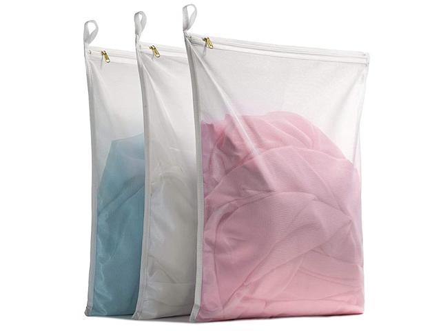 Premium Wash Mesh Laundry Bags Small Bra Delicates Lingerie Set Of 5 W/Zippers 
