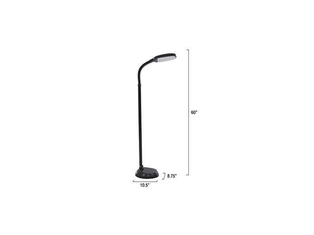 72-1515) 5 Feet Sunlight Floor Lamp With Adjustable Gooseneck - Dimmer ...