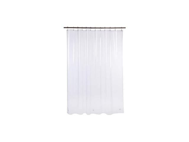 Plastic Shower Curtain,EVA 8G Thick Bathroom Shower Curtains No Smel,Holes-Clear 