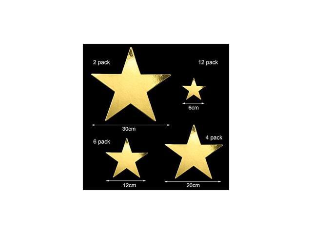 Gold Cardboard Stars Star Cutouts Hanging Glitter Foil Star Metallic Star  Cutouts (6cm/ 12cm/ 20cm/ 30cm) and 50m Nylon Beading Fishing Line Gold  Star