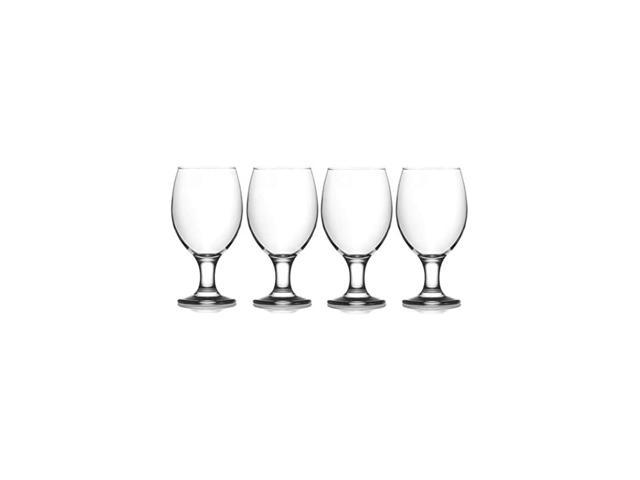 Cremona Collection 4 Piece Water Goblet Glass Set - Strong Stemmed ...