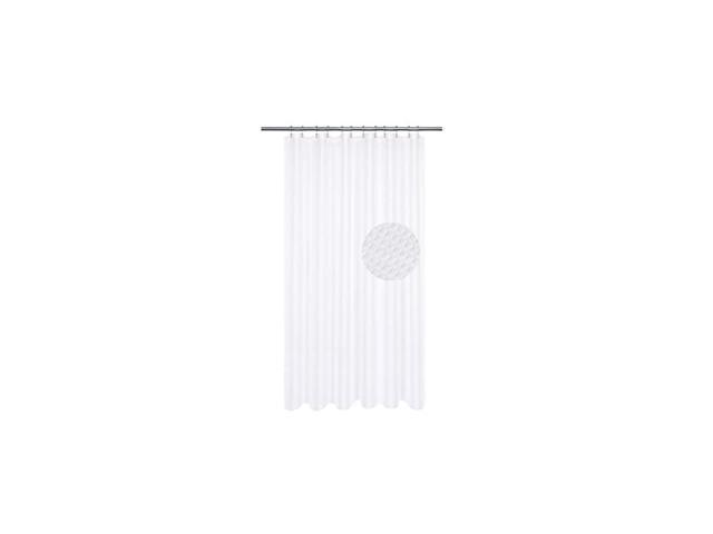 Spa Hotel Luxury Waffle Weave Fabric Shower Curtain 230 GSM Heavy Duty 