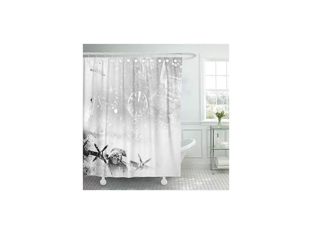 Shower Curtain Waterproof Adjustable Polyester Fabric Brown War Aviation Grunge Army Military Vintage Plane Old Airplane Retro 72 X Inches Set With Hooks For Bathroom Newegg Com War Aviation Grunge Army Military, Airplane Shower Curtain Hooks
