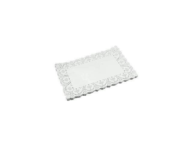 Rectangle Paper Doilies Paper Lace Doilies Tea Party Placemats Disposable Wedding Birthday Party Tableware Cake Packing Pad (6 x... 