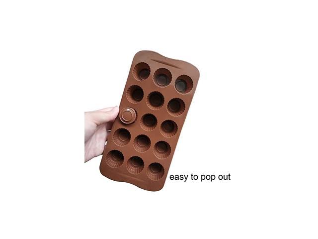 Silicone Chocolate Molds 2pcs Chocolate Cup Molds for Candy,Keto Fat Bombs  & Mini Peanut Butter Cup