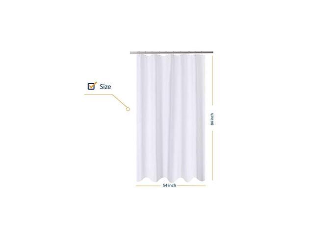 Extra Long Stall Shower Curtain Liner, 84 Inch Shower Curtain